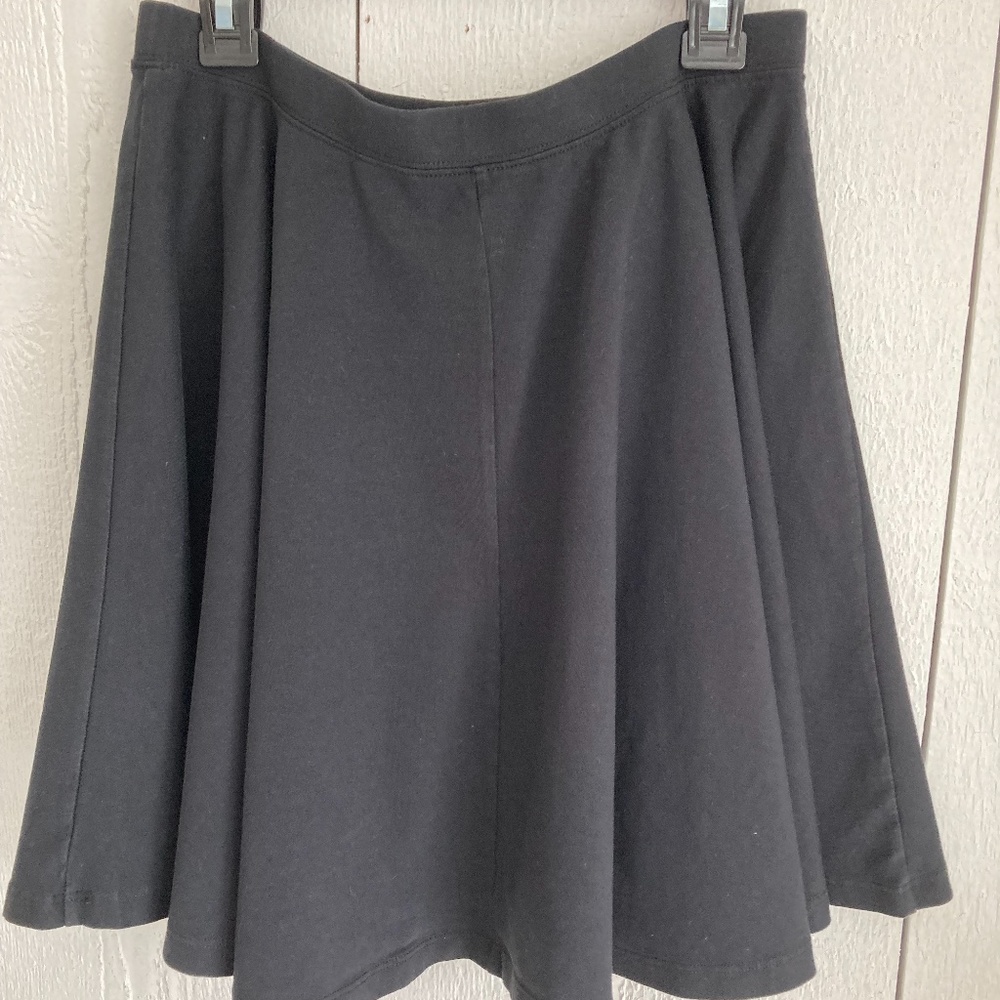 Talula Knit Black Skater Skirt Size Small